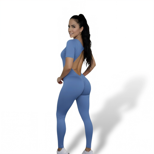 Enterizo espalda push up corta tubo