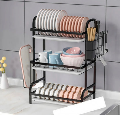 ORGANIZADOR DE LOZA 3 NIVELES METALICO